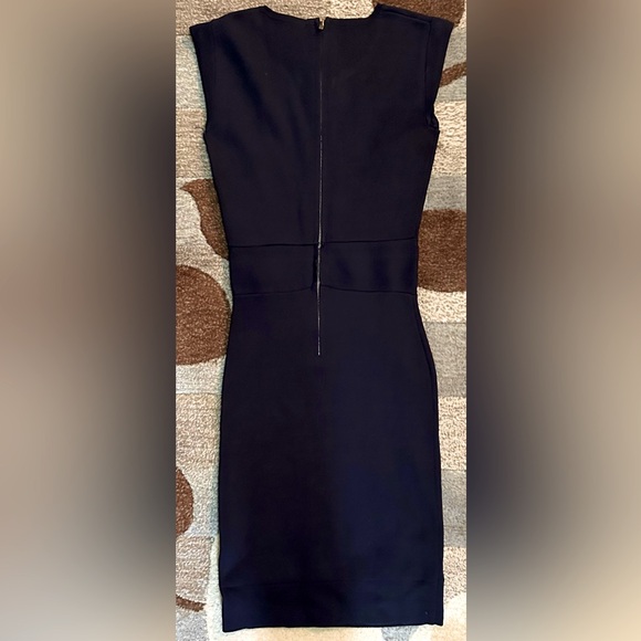 French Connection Capped Sleeve Cruz Danni Lace Inset Bodycon Bandage Dress - Picture 3 of 11